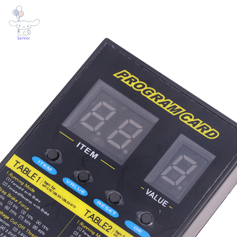 [San] การ์ดโปรแกรม RC Hobbywing สําหรับ XERUN และ EZRUN SC8 ESC แบบไม่มีแปรง QuicRun WP POP