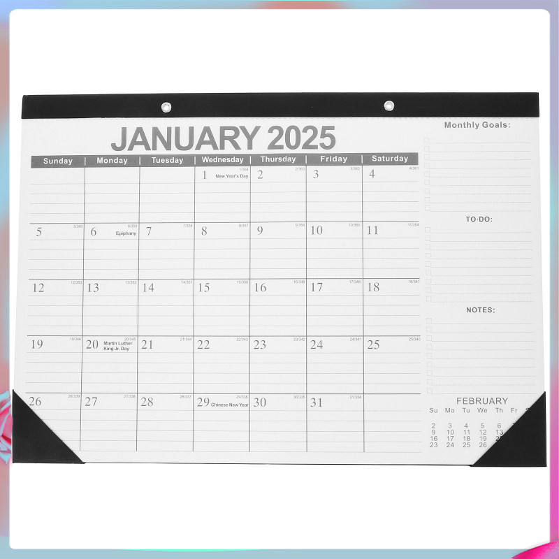 พร้อมสต็อกปฏิทินแขวนผนังรายปีวางแผน18ตารางรายเดือนตกแต่งการวางแผนเวลาสํานักงานทํางานจือฮุยเคจิ1