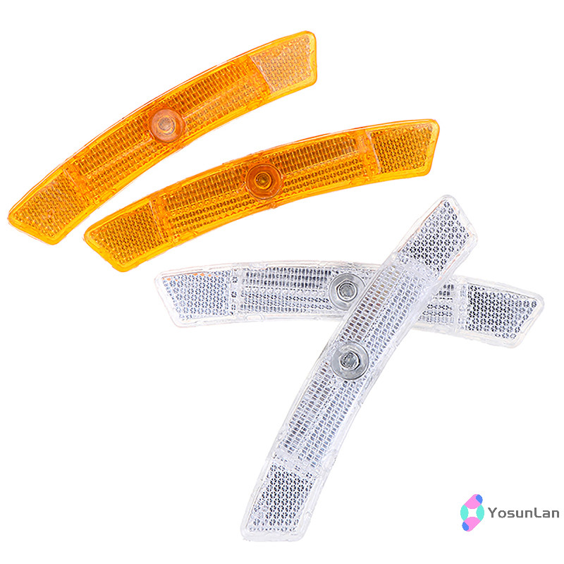 Yosunlan] 4 ชิ้นจักรยาน Spoke Reflector เหล็กคงที่ Rain Sun Protection ชิ้นส่วนจักรยานสําหรับจักรยานเสือภูเขาอุปกรณ์ขี่กลางแจ้งใหม่