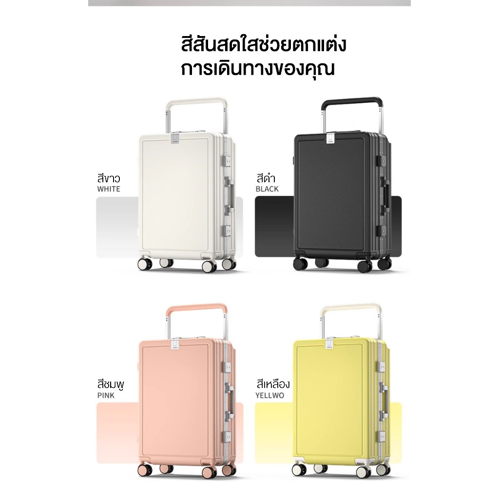 LVNI กระเป๋าเดินทาง กล่องใส่รหัสเดินทาง กระเป๋าขึ้นเครื่อง ล้อเลื่อนเงียบ 360° ป้องกันรอยขีดข่วน