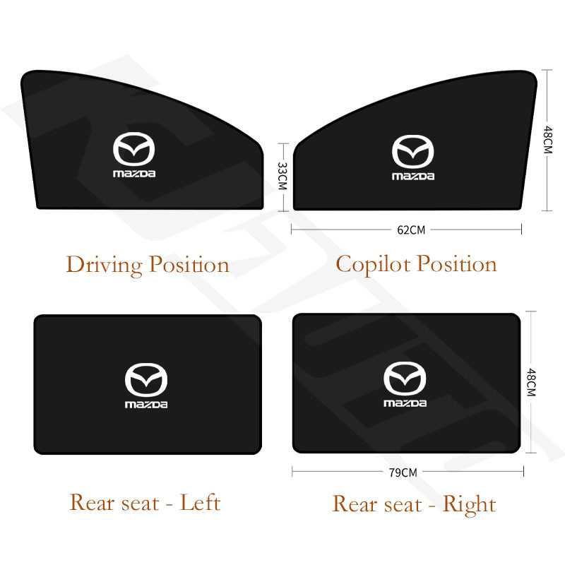 รายเดือนขาย 10000+Mazda Magnetic Sunshade UV ทนรถกระจกหน้าต่างฉนวนกันความร้อนร่มบังแดดร่มสําหรับ Cx 5 3 2 Cx 8 Cx 3 Cx 30 6 Bt 50 Mx 5 Rx8 - รูปที่ 6
