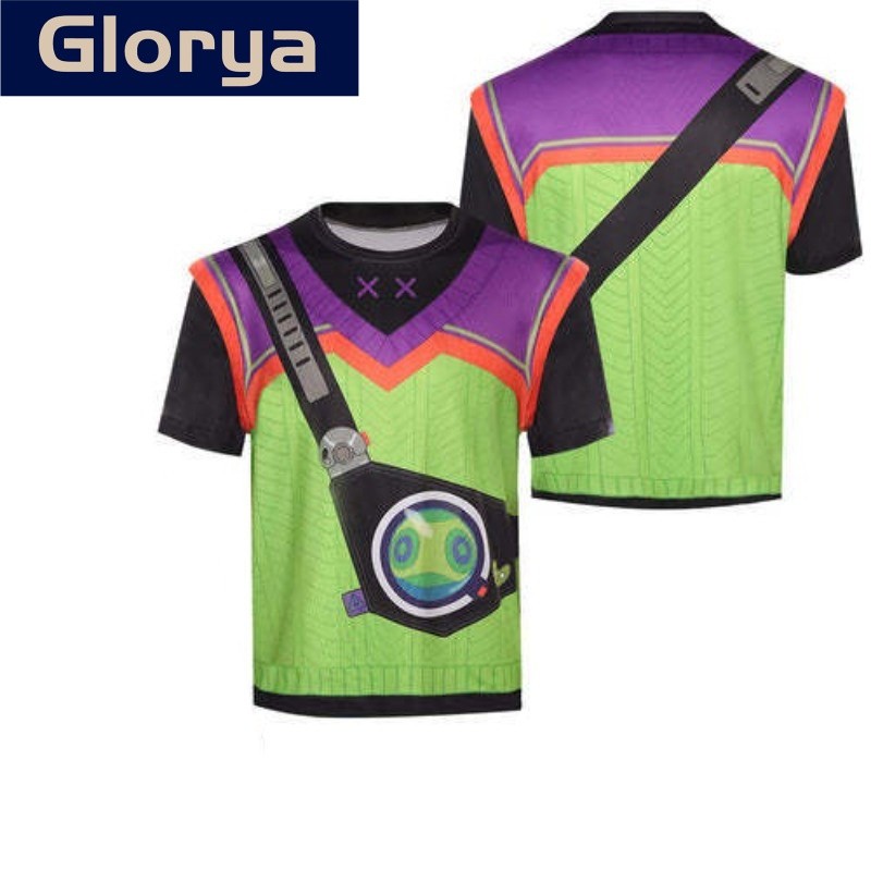 คอสเพลย์ Glorya Valorant Gekko เสื้อยืดแขนสั้นสำหรับชาย สำหรับใส่แบบคาวาลและปาร์ตี้ฮาโลวีน