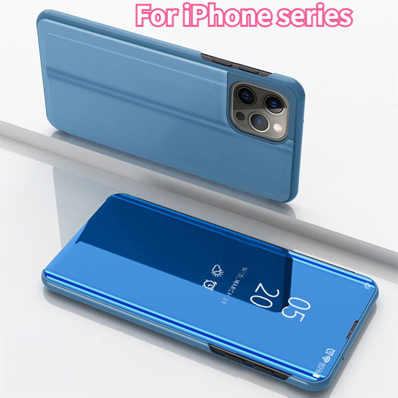 ปลอกสําหรับiPhone 17 16 Pro Max iPhone16 15 14 Plus 5G 2024 พื้นผิวกระจกเคสโทรศัพท์สําหรับ17PM i16 16Pro 16Plus 15Pro 14Pro 15 + 16ProMax 15Pro + หนังแข็งกรณีพลิก