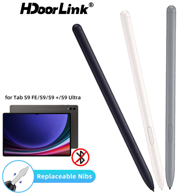 Hdoorlink สําหรับ Samsung Tab S9/S9+/S9 FE/S9 FE+/S9 Ultra ปากกาเปลี่ยนปากกา Stylus หน้าจอแท็บเล็ต Sensitive ปากกาไม่มีบลูทูธ