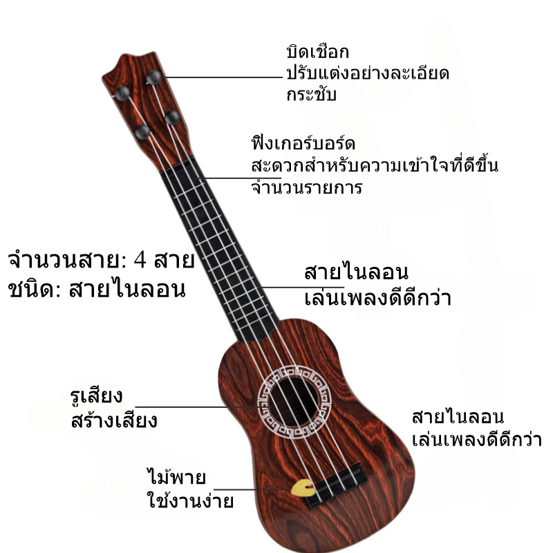 CODUkulele มือใหม่ฝึกกีต้าร์ กีต้าร์เด็ก ดีดได้จริง รูปที่ 7
