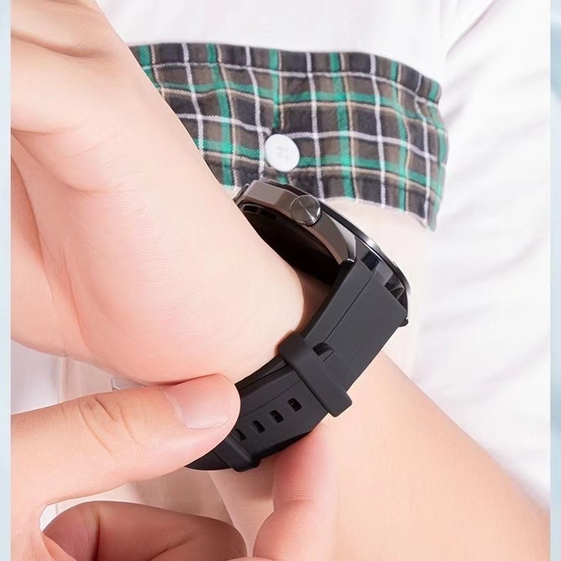 สายนาฬิกาข้อมือผู้หญิงHuawei GT4 GT5กันน้ำGarmin venu2s/vivoactive4s/3s/265s/255sซิลิโคนสาย18mm