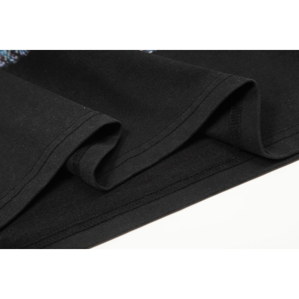 *** Hot ** Saint Michael การ์ตูน Portrait < BIA FACE Portrait Digital Direct ฉีดพิมพ์ Retro Washed Distressed เสื้อยืดแขนสั้น