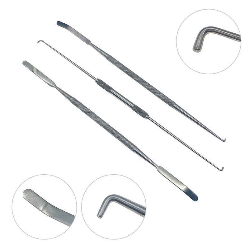 Nerve Root Strippers Nerve Root Stripping hook Double tip Orthopedic Instrument Neuromicrosurgical i