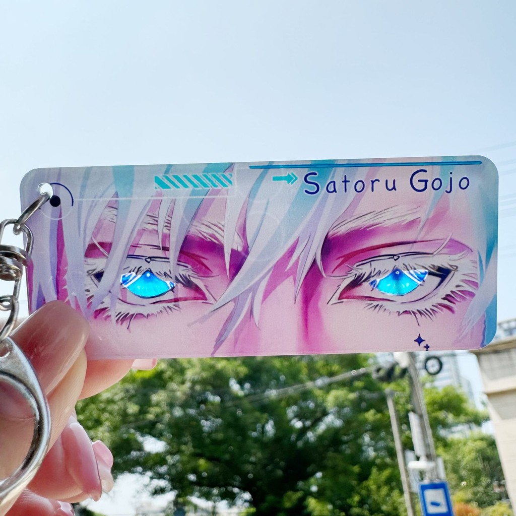 Jujutsu Kaisen พวงกุญแจอะคริลิค Gojo Satoru Sky Eye พวงกุญแจโปร่งใส