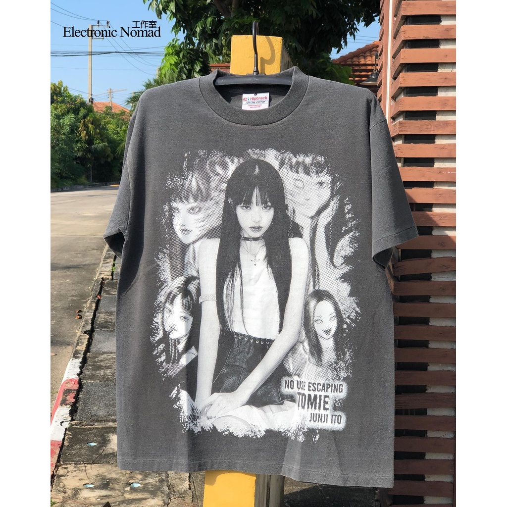 vintage junji ito Ito Junji Tomie เสื้อยืดแขนสั้นวินเทจ