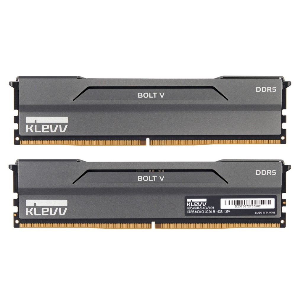 RAM KLEVV BOLT V GAMING OC MEMORY 32GB (16GBx2) DDR5 6400MHz / 6000MHz (KD5AGUA80-64A320H) (แรมพีซี)