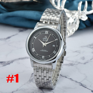 นาฬิกาควอตซ์ผู้ชายนาฬิกาปฏิทินแฟชั่นสายเหล็ก โอกา