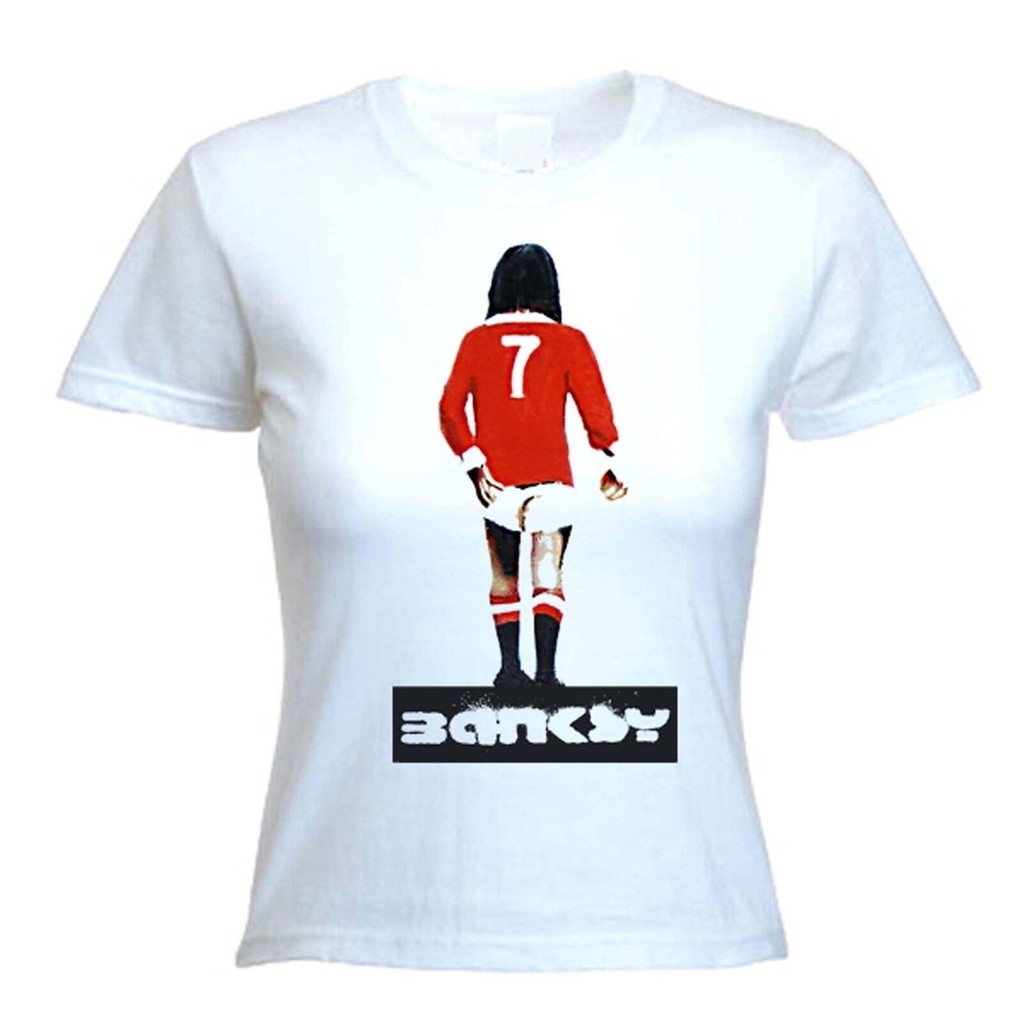 เสื้อยืดบุรุษ Banksy George Best - Man United Mufc