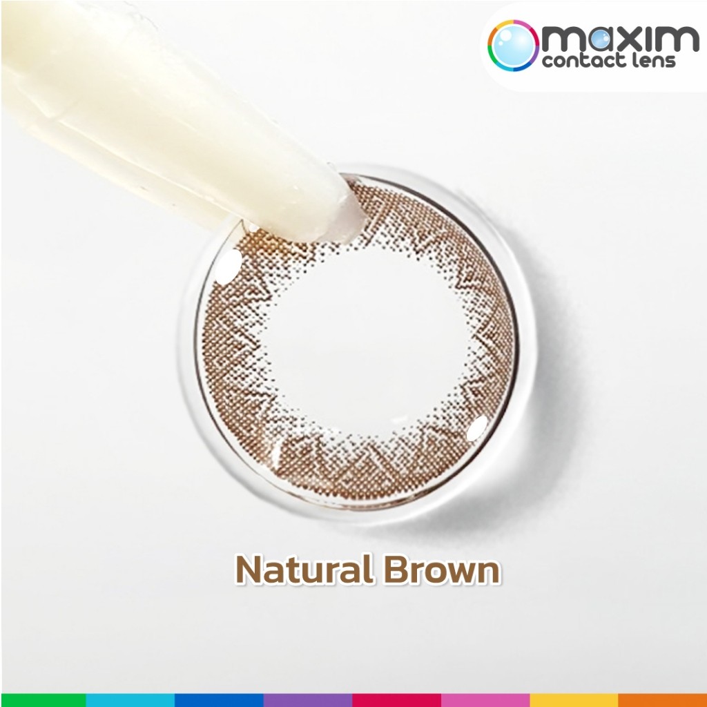 คอนแทคเลนส์ แบบสี  กล่องม่วง Maxim Colors Air (Violet Box) รายเดือน - รูปที่ 2