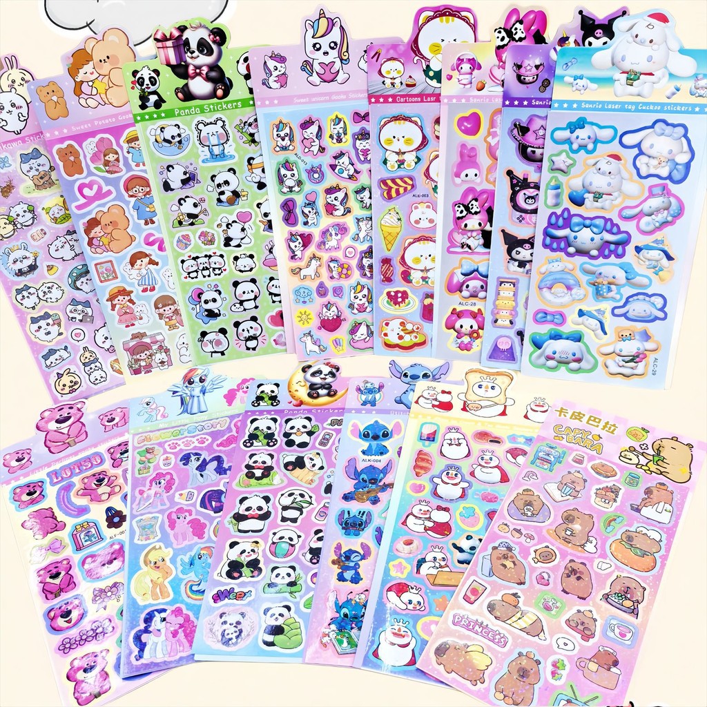 สินค้าใหม่ Tuanzi Panda Guka Sticker Creative Gupan Sticker สติ๊กเกอร์ตกแต่งสมุดมือน่ารักสติกเกอร์ตกแต่ง DIY สำหรับเด็ก