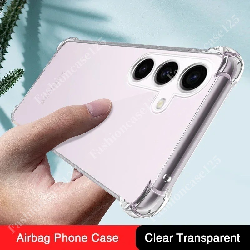 Samsung S24 FE 5G สําหรับ Samsung Galaxy S24 FE S23FE 5G เคสโทรศัพท์ใสฝาหลังกันกระแทก Amor กันชน Soft TPU ยืดหยุ่น Anti Drop ง่ายสี่มุมเพิ่ม