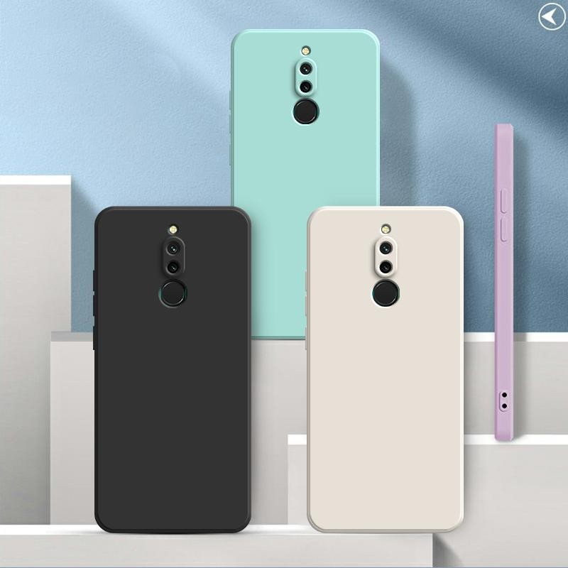 เคส Redmi 8 ,สีทึบ เรดมี่ 8 เคสป้องกันซิลิโคนป้องกันการตกสีพื้นเรียบง่าย ยัง YT