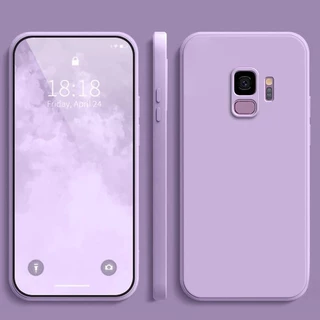 เคส Samsung S9 ,สีทึบ Samsung S9+ / S9 Plus เคสซิลิโคนป้องกันการตกสีธรรมดาเรียบง่าย YT