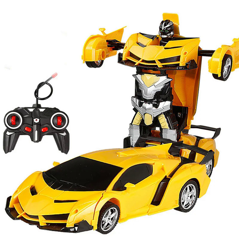 Rc Cars Children Toy Remote Control Cars 2In1 Transformation Robots Deformation Toy RC Sports Car Ve
