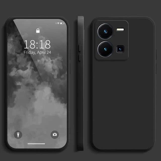 เคส Vivo Y35 สีทึบ Vivo Y35 เคสซิลิโคนป้องกันการตกสีธรรมดาเรียบง่าย YT