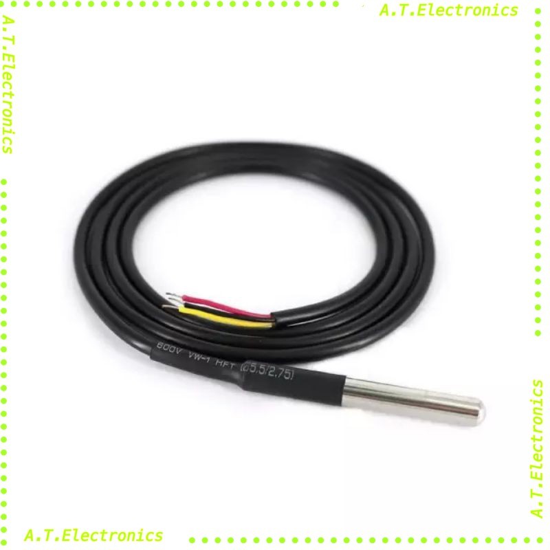 ถูกสุด! สายวัดอุณหภูมิสแตนเลส กันน้ำ DS18B20