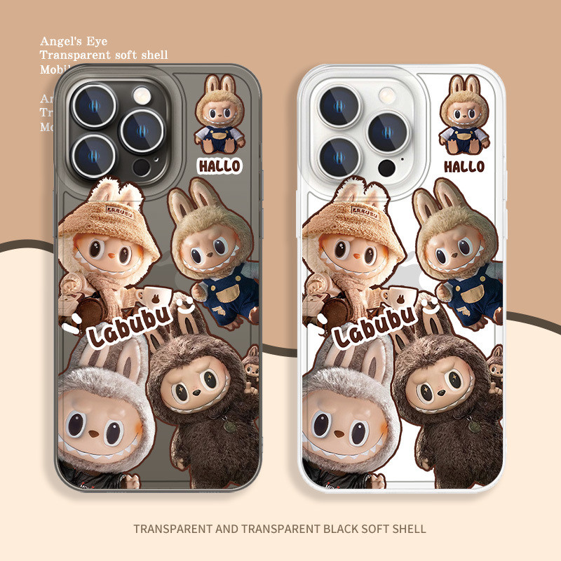 Labubu iPhone16 เคสโทรศัพท์ iPhone14ip15 labu xr เย็บ 16ProMxs/xr โปร่งใส iPhoneX XR XS XSMAX เคสโทร