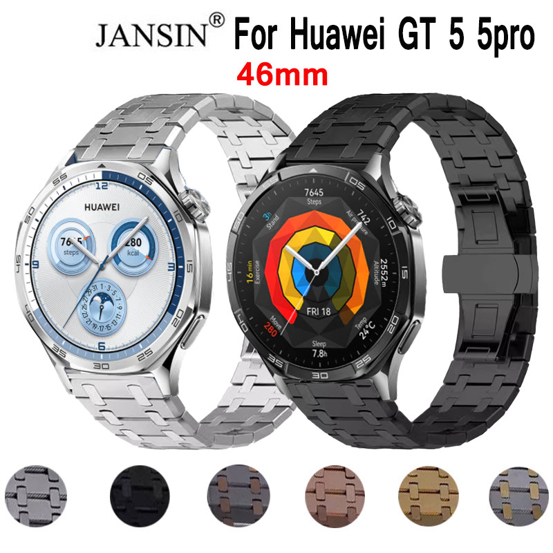 สายนาฬิกา Huawei watch GT 5 mod kit สายสแตนเลส สําหรับ Huawei watch GT 5pro 46mm นาฬิกาสมาร์ท