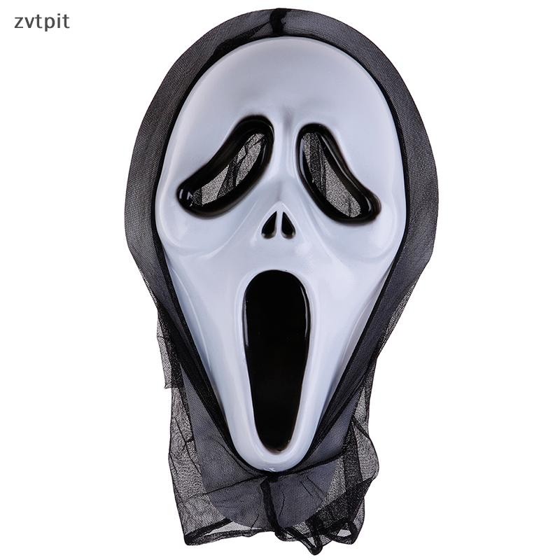 Zvtpit น่ากลัวกรีดร้อง Ghost Face Mask แฟนซี Bloody Dress น่ากลัว Halloween Party เครื่องแต่งกาย TH