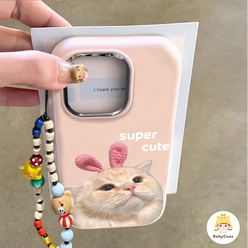 แฟชั่นตลกการ์ตูนซุปเปอร์น่ารักสร้อยข้อมืออ่อนนุ่ม เคสiPhone 11 16 15 13 12 14 Pro Max 16 7 8 15 Plus XR X XS Max SE 2020