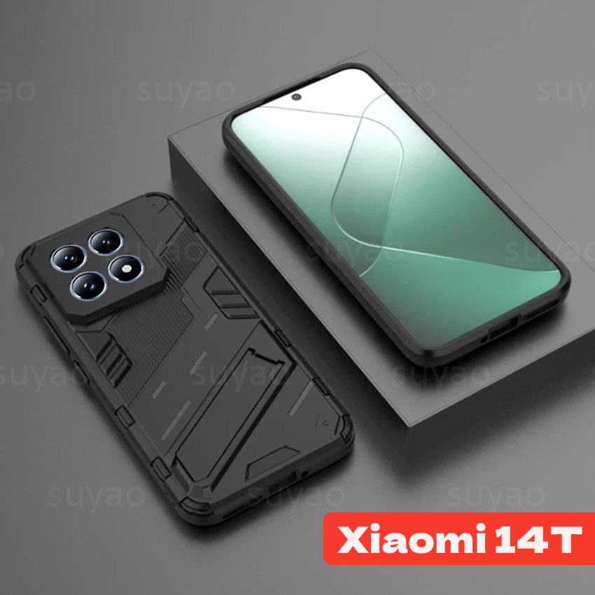 สําหรับ Xiaomi Mi 14T Pro 14TPro 13T 12T 11T 10T Redmi 9T 14 T 2024 โทรศัพท์กรณีนุ่มผู้ถือ Mi14T Xiaomi14T Redmi9T ปลอกกันกระแทกเกราะหนัก punk Hard ปกหลัง