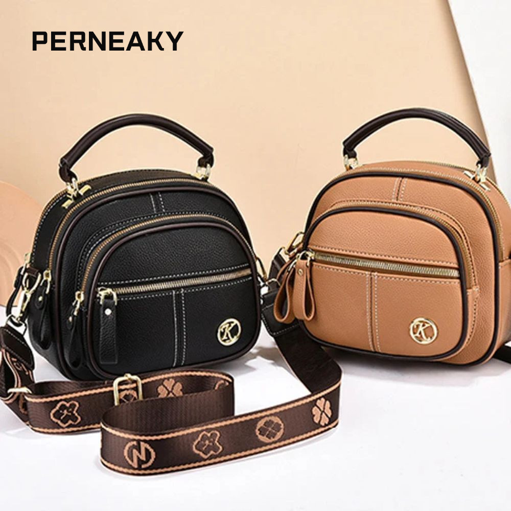 Perneaky กระเป๋าหนังสะพายข้าง, ปรับหลายช่องผู้หญิง Satchels, ความคิดสร้างสรรค์สายสะพายไหล่กว้างมัลติฟังก์ชั่นกระเป๋าถือความจุขนาดใหญ่