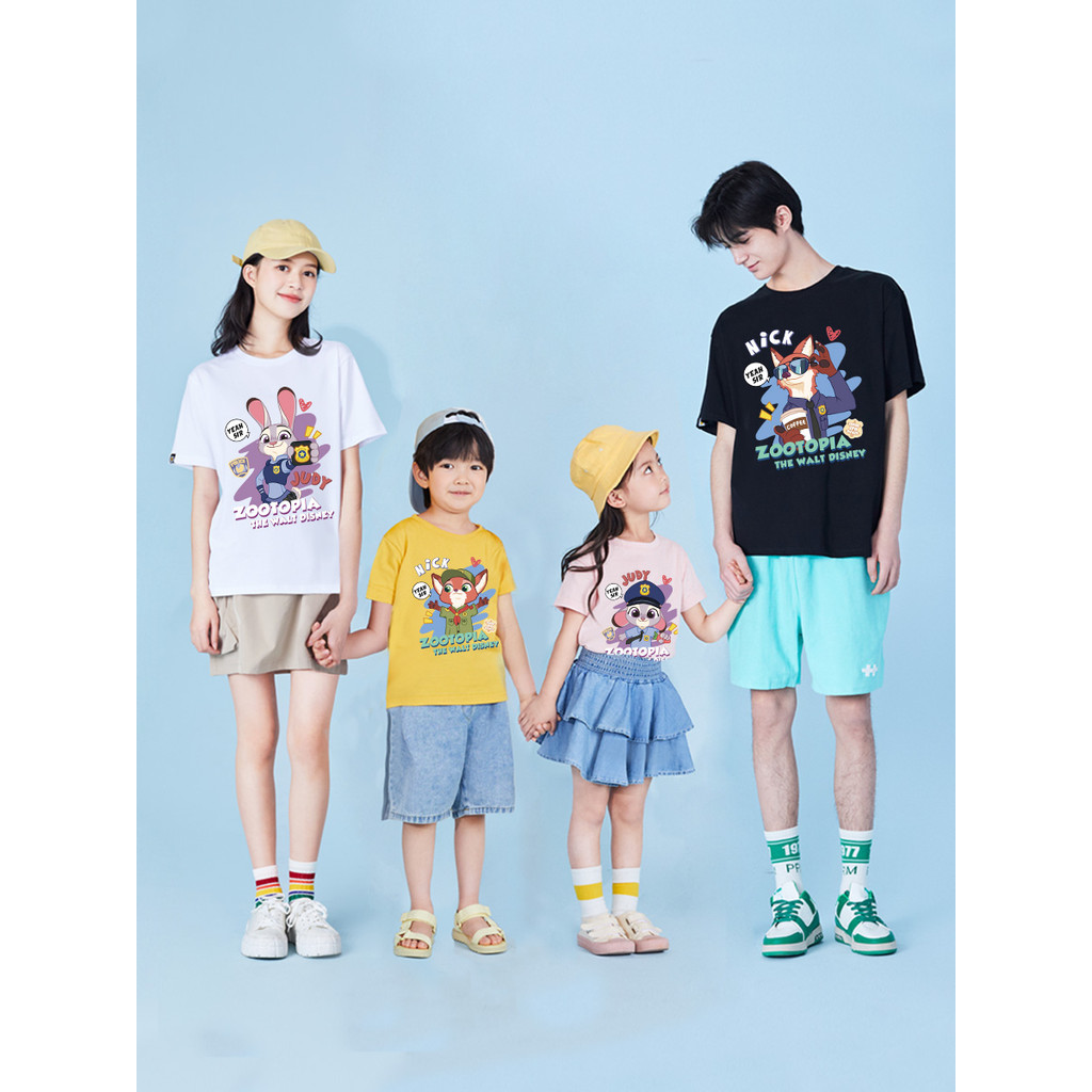 🔥พร้อมส่ง&COD🔥RINA STUDIO ครอบครัวพิเศษของเสื้อยืดแขนสั้นฤดูร้อน Zootopia