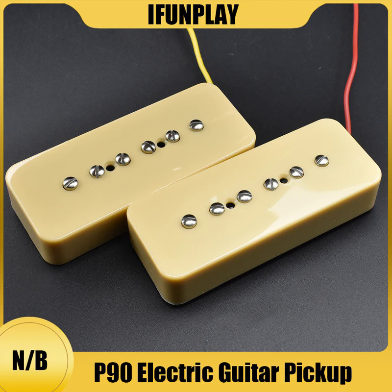 1Pcs P90 Electric Guitar Pickup Neck Bridge Pickups 50mm/52mm Pole Spacing for Electric Guitar Acces