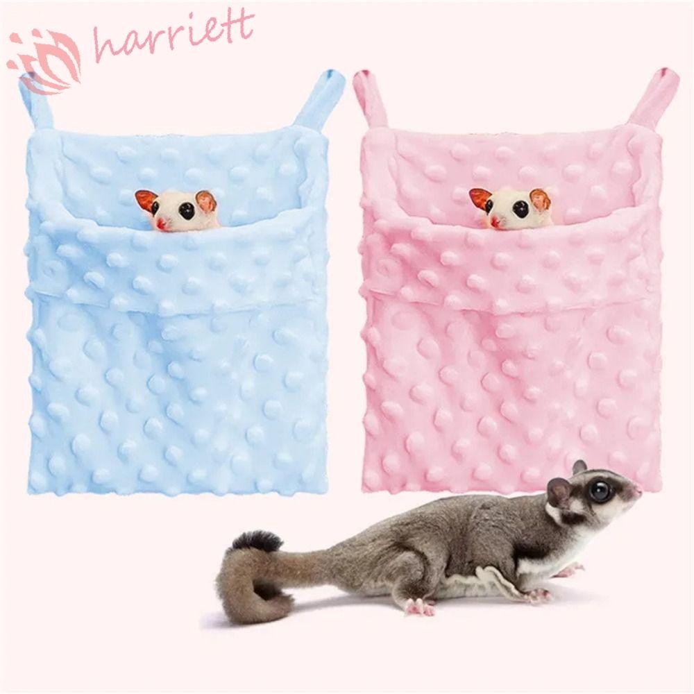 กระต่าย ที่นอนสัตว์เลี้ยงขนาดเล็ก,ตุ๊กตานุ่มหนูแฮมสเตอร์แขวนรัง,ชูการ์เครื่องร่อนซ่อนถุงแกว่งอบอุ่นสบายถุงนอนหนูแฮมสเตอร์เม่น