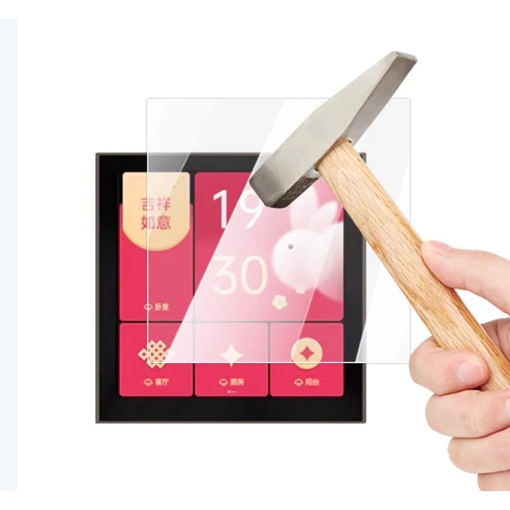 9h Scratch-Proof Premium ป้องกันหน้าจอกระจกนิรภัยโล่ฟิล์มสําหรับ AQARA S1E สมาร์ทสวิทช์