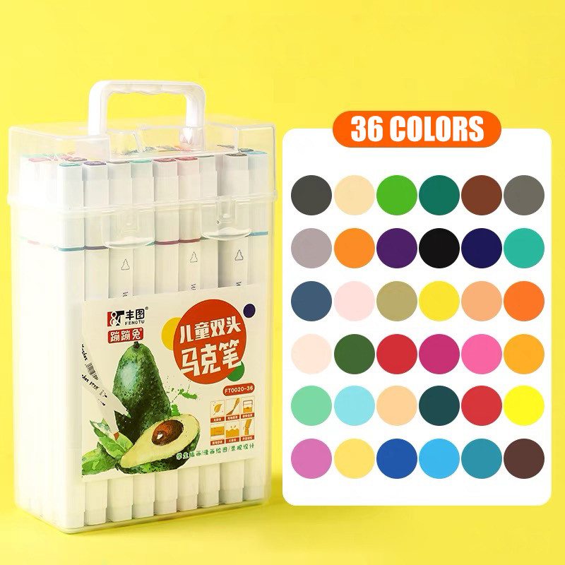 [พร้อมส่ง]🔥ปากกาอะคริลิค กันน้ำ 12/24/36/48สี เขียนได้ทุกพื้นผิว ปากกาเขียนแก้ว /พลาสติก/ไม้/เหล็ก/กระจก