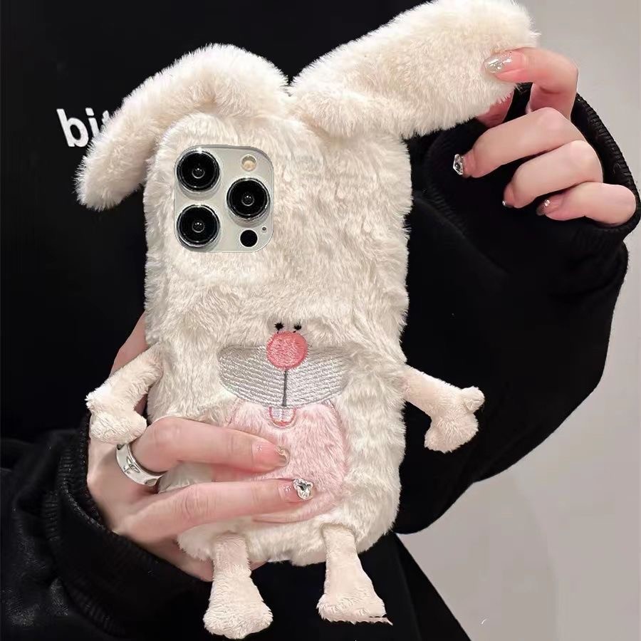 หูใหญ่กระต่ายตุ๊กตาเคสโทรศัพท์สําหรับXiaomi Redmiหมายเหตุ9 9s 9pro 10 Pro Poco C65 8 7 6 5 Pro 4x Re