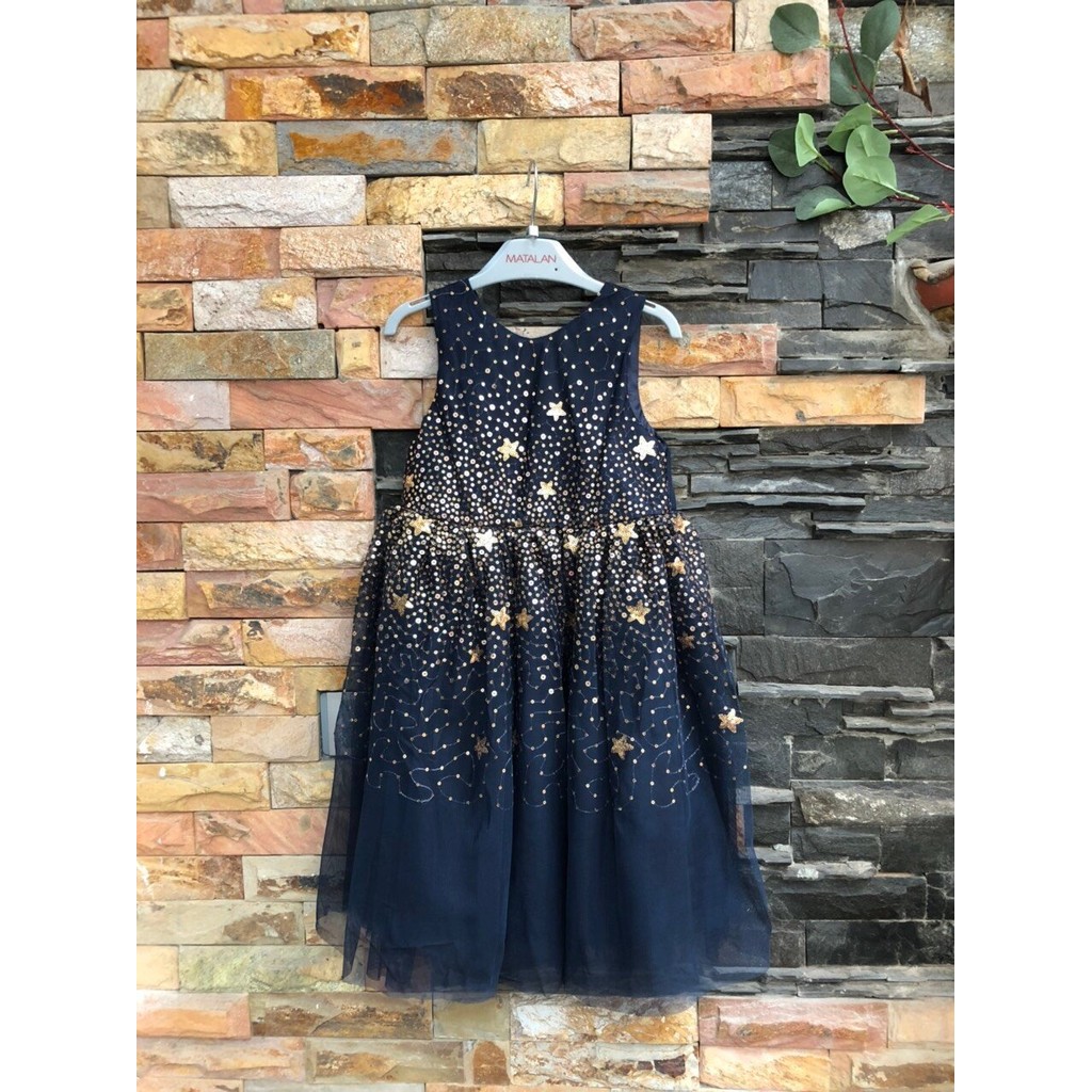 Đầm H.M kid navy sao V354