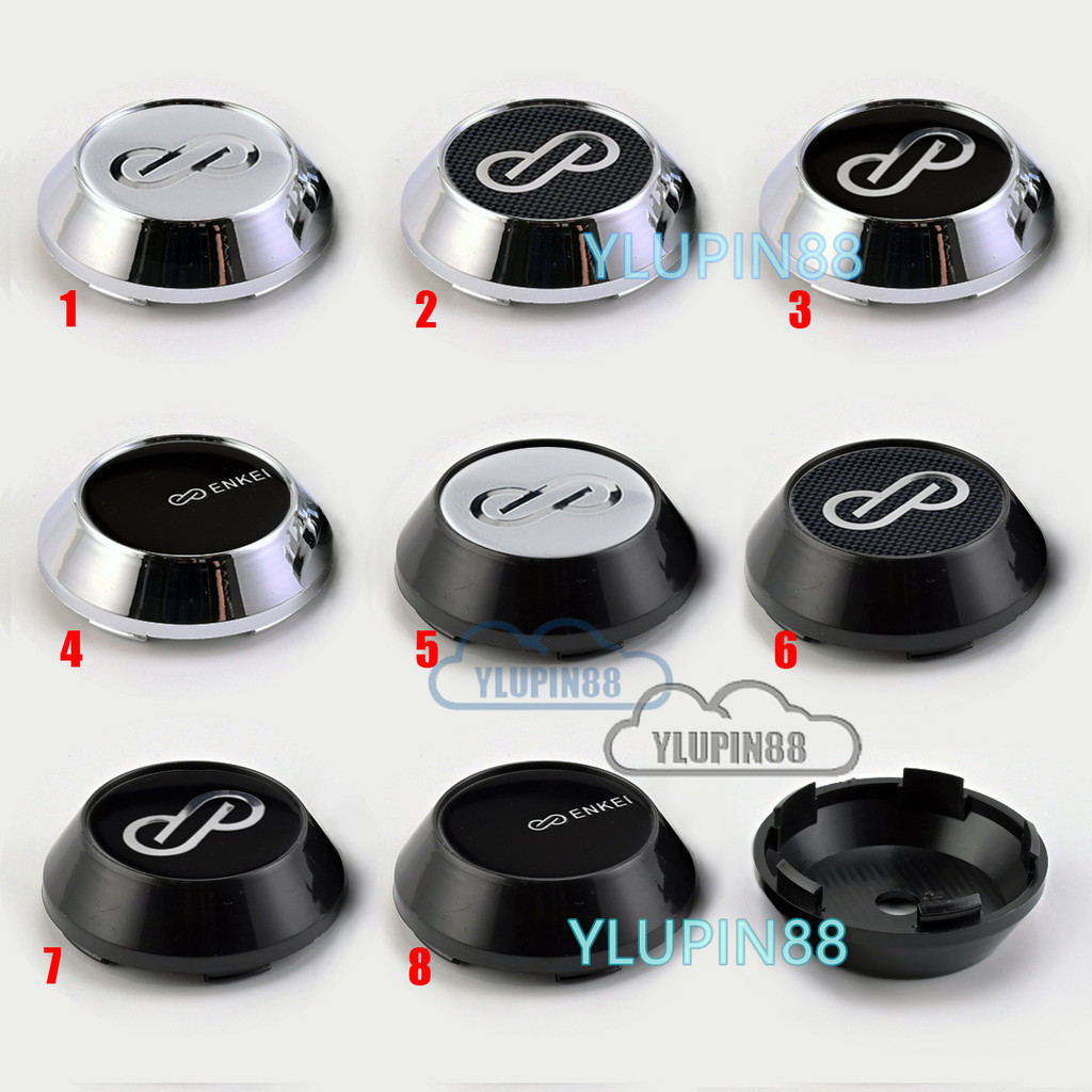 4pcs ใหม่ JDM ENKEI RPF1 ล้อ Center Rim Hub Caps 65 มม.OD 60 มม. ID คลิปสําหรับ 15 "ENKEI Racing สัญ