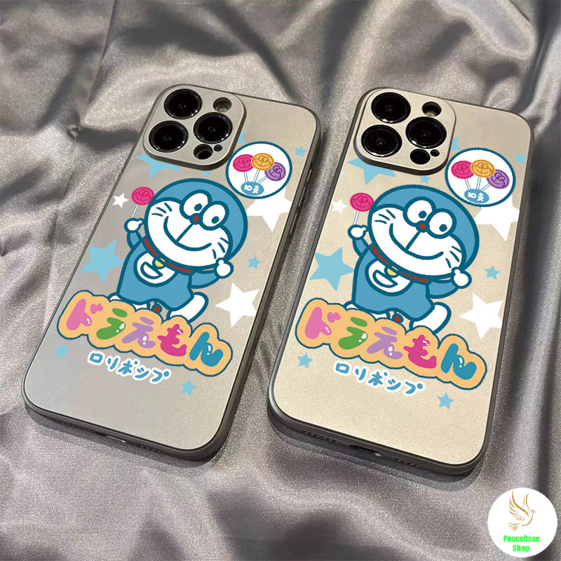 COD-ในไทย🔥เคสคู่รัก โดราเอมอนน่ารัก ภาพวาดง่ายๆ สําหรับ iPhone7 8 X 11 12 13 14 ชุบด้วยไฟฟ้า กันกระแ