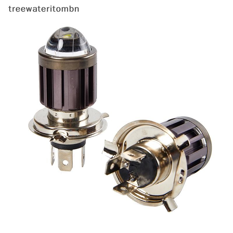 Tt 1pcs H4 BA20D หลอดไฟ Led ไฟหน้ารถจักรยานยนต์ Hi/Lo Beam Dual สีมอเตอร์ไซด์ 3000K 6000K สกู๊ตเตอร์ ATV อุปกรณ์เสริมโปรเจคเตอร์เลนส์ mbn