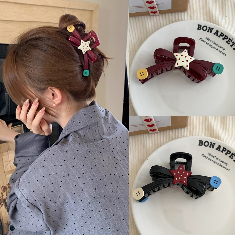 Beautiful Star Decor Big Hairpin Grips กิ๊บติดผม Headwear เครื่องประดับผม