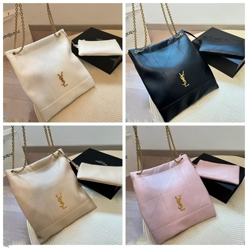 Ysl กระเป๋าสะพายผู้ชายและผู้หญิงกระเป๋าสะพาย Tote กระเป๋าผู้หญิงกระเป๋าถือกระเป๋าช้อปปิ้งหรูหรา