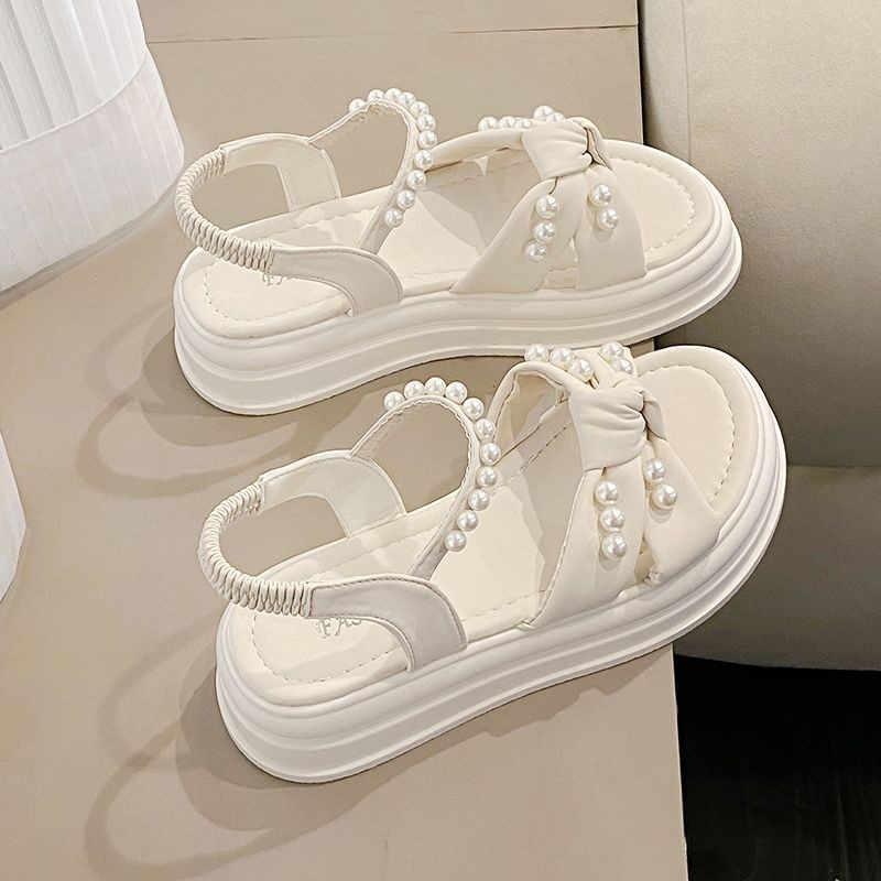 รองเท้าแตะพื้นหนา Over-Toe Sandals Commuter Outer Wear
