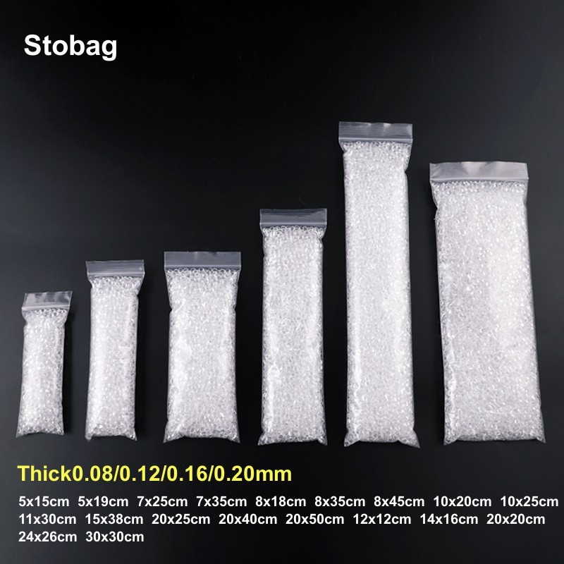 100 ชิ้น PE โปร่งใสซิปกระเป๋าพลาสติกยาว Self-sealing ใสอาหารบรรจุภัณฑ์ Pouches เก็บกันน้ํานํากลับมาใช้ใหม่ได้