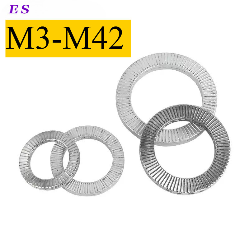 304 สแตนเลส Double Stack เครื่องซักผ้าล็อคตัวเอง M3-M42 (XD-PH)