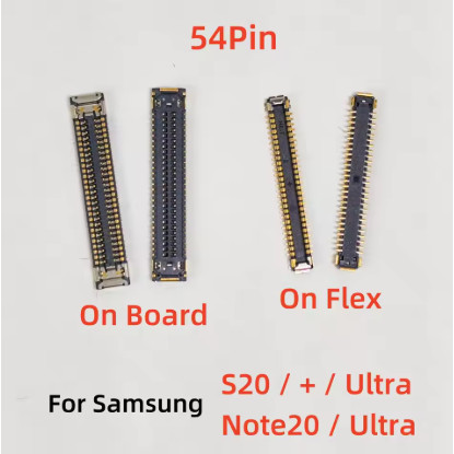1-5 ชิ้น 54Pin USB ชาร์จ FPC Connector สําหรับ Samsung Galaxy Note20 S20 + S20U Ultra Charger Plug บน Board