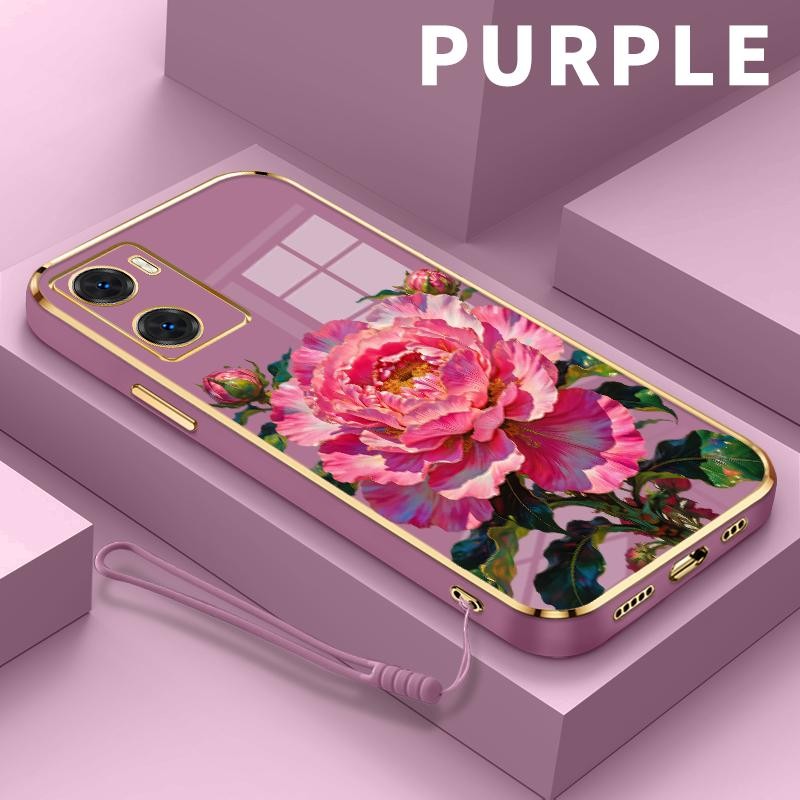 เคสสําหรับ OnePlus Nord N20 SE Deluxe Peony ดอกไม้ซิลิโคน Electroplated Soft Case