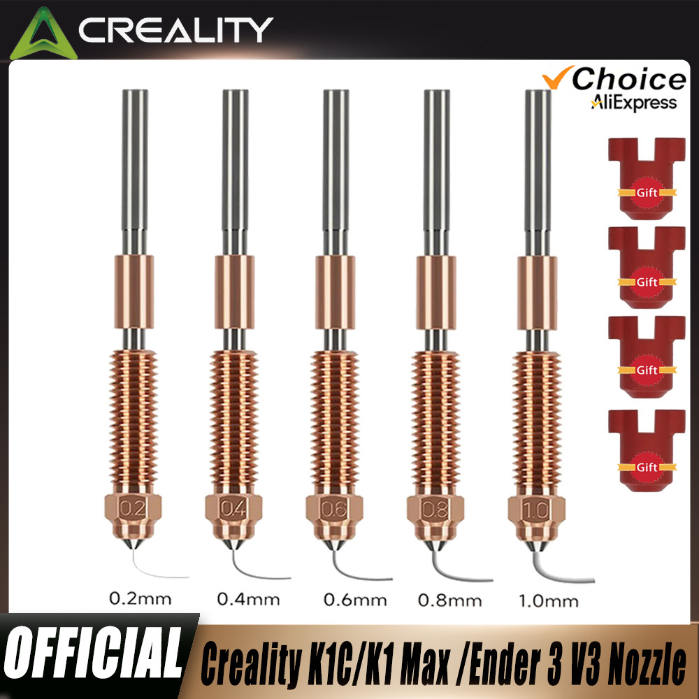 K1C Nozzle, 0.4mm 3D Printer Nozzle Replacement for Creality K1C Ender 3 V3 Ender 3 V3 Plus 3D Print