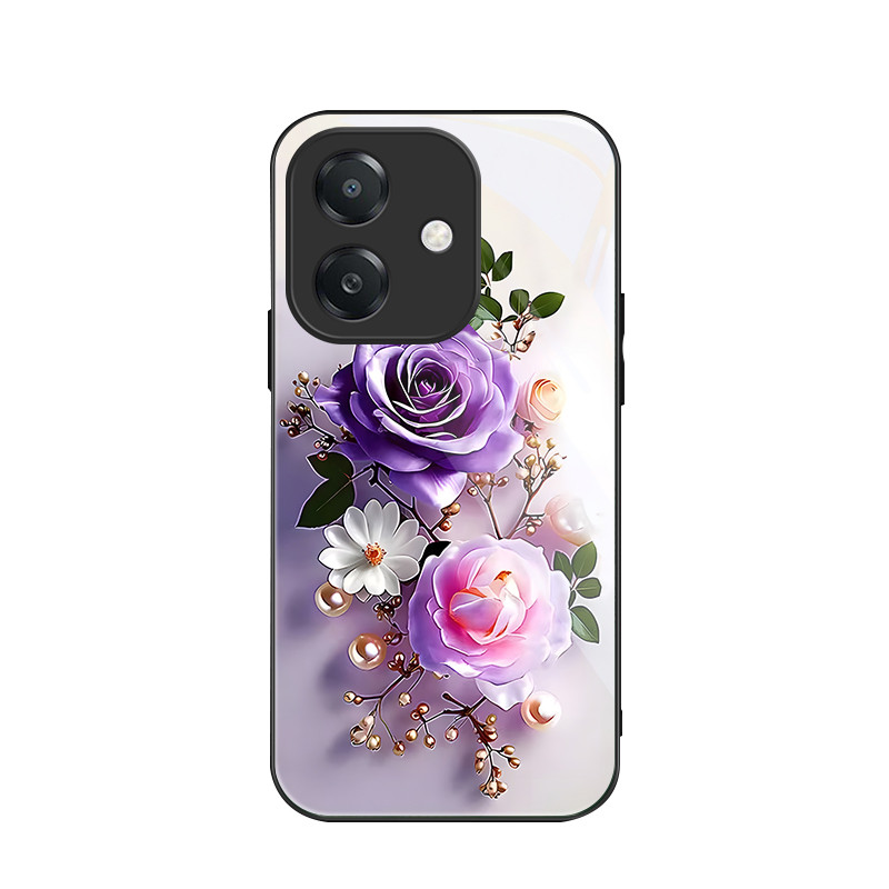 สําหรับOppo A3X 5G/Oppo A3X 4G/Oppo A3 4G/Oppo A3 5G/Oppo A40 4G ,สองดอกไม้,บุคลิกภาพอินเทรนด์,ป้องก